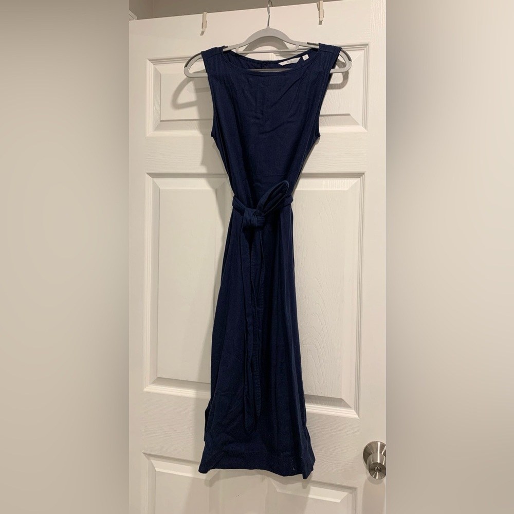 Uniqlo Blue Sleeveless Maxi Dress